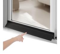 SXKJQER Self-Adhesive Rubber Seal Strip For Rain Prevention,Sliding Window Water Stopper, Window Waterproof Stopper, Black Rubber Waterproof Barrier For Window Sills(1m(3.3ft),5.5cm)