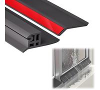 SXKJQER Self Adhesive Window Weather Seal Strip Rain Guard To Prevent Water Leakage, Sill Guard For Rain Leakage Protection，Self-adhesive Rubber Strip For Windows(2.5m(8.2ft),Window groove 19mm)