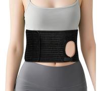 SXKLYRF Abdominal Ostomy Belt Ostomy Supplies, Stoma Support Belt with Customizable Opening for Men Women, Elastic Ostomy Bag Stabilizer, Post-Surgery Comfort Girdle(Small)