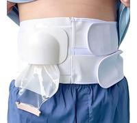 SXKLYRF Ostomy Support Stealth Belt with Protective Lid, Adjustable Ostomy Hernia Support Belt for Men Women, Prevent Parastomal Hernia, Colostomy Ileostomy Postoperative Abdominal(Small)