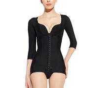 SXLLZSLC Body Shaper Compression Top Women's Tummy Control Shapewear Arm Compression Liposuction for Sport Workout Black