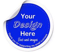 SXLONG Custom Personalised Sticker, 100 Labels Personalised Stickers Labels, Customised Various Sizes Adhesive Labels Sticker Labels, Custom Stickers with Any Design, Image, Logo Text (Circle)