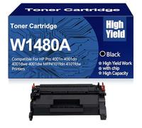 SXLXYOF 148A W1480A Toner Cartridges Black High Yield High Capacity Compatible for HP Pro 4001n 4001dn 4001dwe 4001dw MFP4101fdn 4101fdw Printers,148A Black-1PC