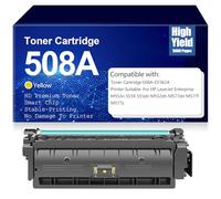 SXLXYOF 508A Color Toner Cartridges with Chip CF360A CF361A CF363A CF362A Printers Accessories for HP M553n 553X 553dn M552dn M577dn M577f M577z High Yield Toner Work,508A-Yellow