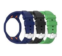 Sxmincxubo Custom Silicone Watch Band for Swatch AP Royal Pop Pocket Watch, Convertible Wrist Strap for 12'Clock Crown Orientation, Waterproof Replacement Strap