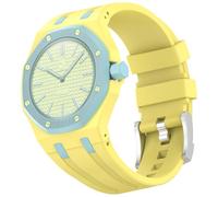 Sxmincxubo Custom Silicone Watch Band for Swatch AP Royal Pop Pocket Watch, Convertible Wrist Strap for 3'Clock Crown Orientation, Waterproof Replacement Strap