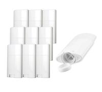 Sxminer 10 Pack 2.5 oz Empty Deodorant Containers 75ml White Oval Twist-Up Refillable Tubes Bottom Filling Plastic BPA-Free for DIY Deodorant Stick Lotion Bar Solid Lotion Balm