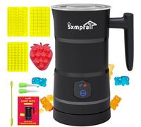 Sxmprail Gummy Candy Maker Mixer, Infused Edible DIY Gummy Machine, Gummy Making Kit, 304 Stainless Steel Inner, Include 1 Bear Mold, 2 Dropper, 1 Fruit Mold &1 Mixing Stick 5-Year Free