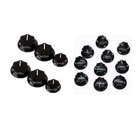 Sxmrmnx 10Pcs Guitar Knobs Amplifier Amp Knob Bass Tone Volume Knobs with 6Pcs Control Knob Volume Audio Control Knobs