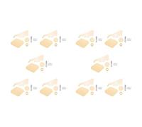 Sxmrmnx 10Set Yellow Pickguard Cavity Switch Covers Pickup Selector Plate Bracket Screws Fit Guitar Style Kit