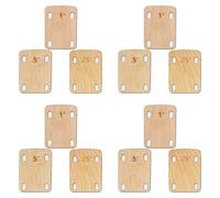 Sxmrmnx 12Pcs Guitar Neck Shims, Solid Maple Wood Guitar Neck Shim Protection 0.25, 0.5 and 1 Degree Guitar Neck Plate Tool