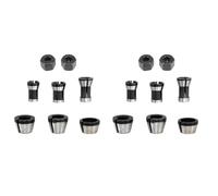 Sxmrmnx 16Pcs Router Collet Set Chuck Heads Adapter for Drills Engraving Trimming Carving Machine Electric Router Milling Cutter
