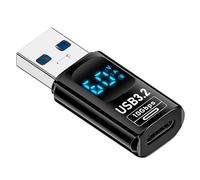 Sxmrmnx 1PCS Digital LED Display USB 3.2 Adapter 10Gbps 36-60W Power Meter Tester Smart Chip Data Transmission USB C Extension B