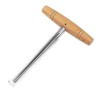 Sxmrmnx 1Pcs Violin Viola Peg Hole Reamer Compatible With 3/4 4/4 Violin With Wood Handle Violin Luthier Tool Log Color + Silver