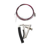 Sxmrmnx 1Set Rainbow Colorful Color String for Acoustic Guitar & 1x CAPO Capo Clamp Trigger Alloy for Low Folk Acoustic Guitar