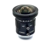 Sxmrmnx 2.5mm 4K 8MP 2/3 Inch F1.6 IR Fisheye Wide Angle View C-S Mount Mono- CCTV Lens Auto Iris 8 Megapixel for 4K Camera