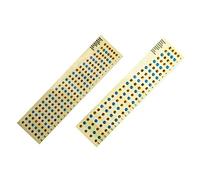 Sxmrmnx 2 Pcs Guitar Fretboard Note Decals Fingerboard Frets Map Sticker for Beginner Learner Practice Fit 4 & 6Strings Bass Guitar(Bass-Multicolor & Guitar-Multicolor)