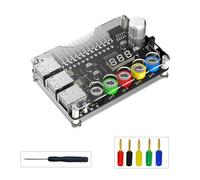 Sxmrmnx 24Pin ATX Power Supply Breakout Board Power Module Adjustable Voltage Knob 6 Port USB 2.0 Supports QC2.0 QC3.0