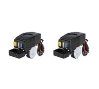 Sxmrmnx 2X C1FB 20-80V E-Bike Handlebar USB Charger 24V 36V 48V 60V QC3.0 Quick Charger Adapter(Green Light)