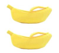 Sxmrmnx 2X Cute Banana Cat Bed, Pet Bed Soft Cat Embrace Bed, Lovely Pet Bed for Cats, Rabbits & Small Dogs Yellow