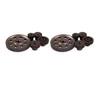 Sxmrmnx 2X Differential Main Metal Spur Gear 64T 17T 21T 26T 29T Motor Gear RC Car Part for 1/10 RC Car Truck 94111