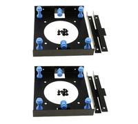 Sxmrmnx 2X Metal Black Shock-Proof 3.5 Inch Hard Disk to 5.25 Inch DVD ROM Bay Mounting Adapter