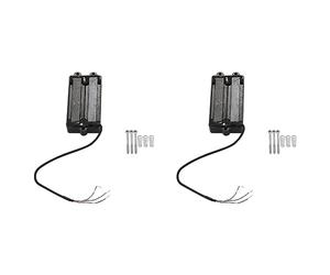 Sxmrmnx 2X Noiseless Good Balance 4 String Bass Humbucker Double Coil Pickup Black for Bass Guitar
