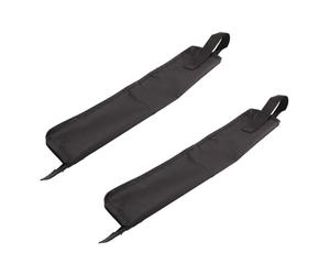 Sxmrmnx 2X Oxford Cloth Black Drumstick Drum Stick Mallet Bag Holder Carry Case with Handy Strap