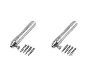 Sxmrmnx 2X Stainless Steel Watch Crown Tube Insert Remover Opener Holder with 4 Pins for Removing Tudr Case Tube