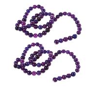 Sxmrmnx 2X Sugilite Gemstone Round Beads 6mm