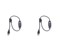 Sxmrmnx 2X USB 5V-12V Temperature Controller Heater Thermostat 3-Speed Adjustable 24W
