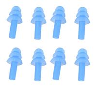 Sxmrmnx 4 Pair Swimming Dive Flexible Silicone Ear Plugs Earplug Blue