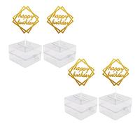 Sxmrmnx 4X Cake ATM Box Cake Money Props Making Surprise for Birthday Cake Banquet Party