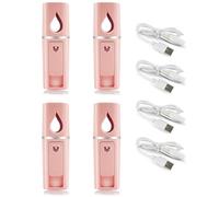 Sxmrmnx 4X Portable Nano Mister Mini Steamer Atomization Eyelash Extensions with Mirror Pink