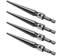 Sxmrmnx 4X Taper Reamer 3-13mm Hex Shank Reamer Fluted Hand Held Steel Bridge Pin Hole Chamfer Woodworking Cutting Tool