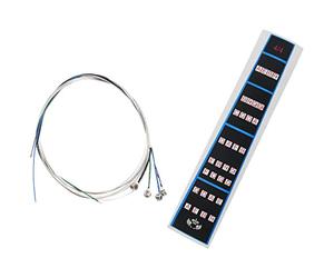 Sxmrmnx 5 Pcs Violin Accessories:1 Pcs Finger Guide/Fingerboard Sticker & 4 Pcs Violin Strings E-A-D-G Steel+Nickel