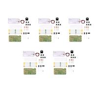 Sxmrmnx 5X 76MHz-108MHz Stereo FM Radio Receiver Module FM DIY Electronic Soldering Circuit PCB Board Solder Practice Project