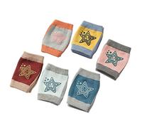 Sxmrmnx 6 Pairs Cute Breathable Adjustable Elastic Baby Kneepads Knee Elbow Pads Crawling Safety Protector Random Color