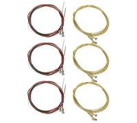 Sxmrmnx 6 Sets of 6 Guitar Strings Replacement Steel String for Acoustic Guitar Guitar Changing Tool