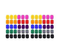 Sxmrmnx 60 Pack Thick Handheld Stage Microphone Windscreen Foam Cover Karaoke DJ (12 Color)