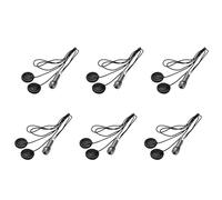 Sxmrmnx 6pcs 21-INCHES Wire Length 1/4 Inch Output Jack 2 in 1 Piezo Pickup Disc Transducer (with Cover)
