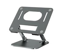 Sxmrmnx Adjustable Aluminum Alloy Stand for Tablets & Laptops Up to 17 Inches, Portable Folding Cooling Support Gray