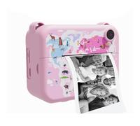 Sxmrmnx Digital Instant Camera with Print Paper Kids Child Selfie Video Camera Camcorder Camera Toy Gift for Kids,Light Pink