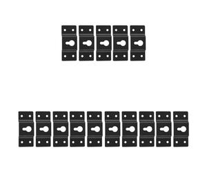 Sxmrmnx DIY Audio Sound Box Speaker Wall Mount Iron Hook Hanger Plate 15PCS