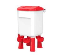 Sxmrmnx Hanging Chicken Waterer Plastic Chicken Water Poultry Drinker Detachable Legs for Chicken Turkey Goose Duck Pigeon 7L