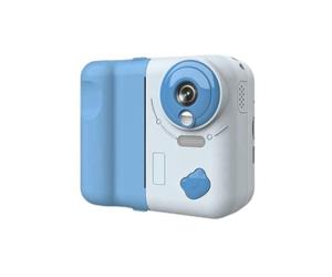 Sxmrmnx Kids Instant Print Camera 1080P HD Digital Camera with 2.4 Inch IPS Screen 10X Optical Zoom Includes 32GB TF Card Blue