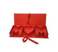 Sxmrmnx Mother'S Day Flower Box Fillable Packaging Cardboard Mom Shaped Gift Box for Flower Mother'S Day,D 1 Piece