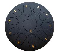 Sxmrmnx Navy Blue 10-Inch 11-Tone Outdoor Rain Drum, Garden Rain Drum, Rain Chakra Drum, Ethereal Drum, Hand Drum