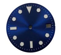 Sxmrmnx NH35 Watch Dial 29mm Sun Pattern Dial Green Luminousdial for Japan NH35 Movement Watch Replacement Spare Parts Accessories Blue