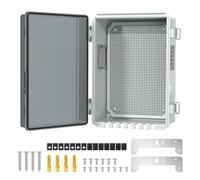 Sxmrmnx Outdoor Plastic Waterproof Distribution Box with U-Shaped Hole Outdoor Hinge Power Box Outdoor Waterproof Junction Box